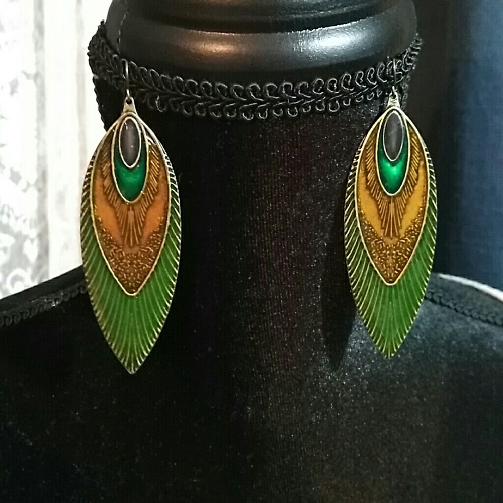 Feather earrings